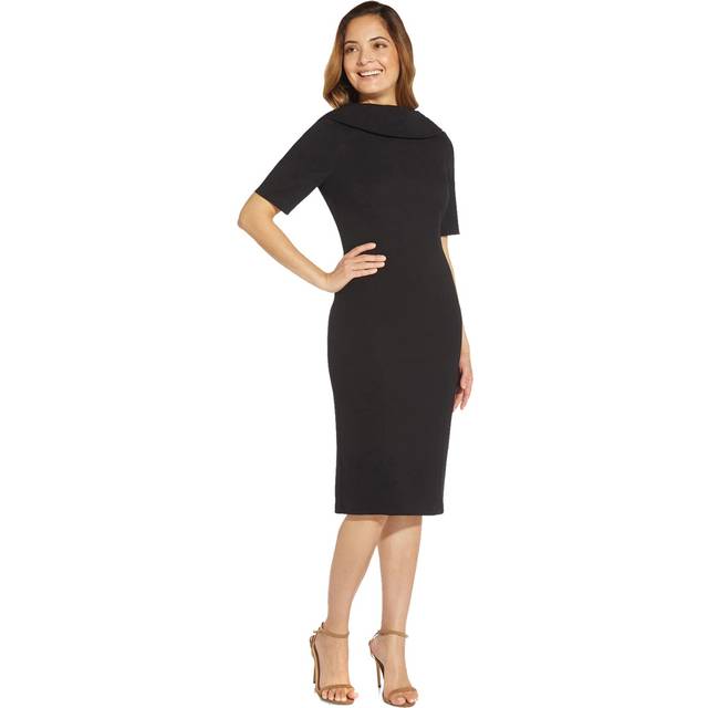 Adrianna Papell Foldover Neck V back Sheath Dress Price