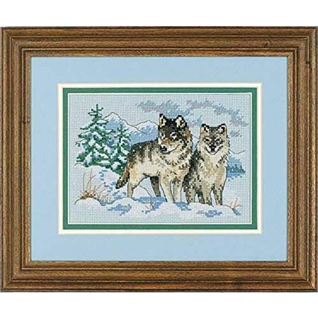 Dimensions cross stitch kit a pair of wolves • Price »