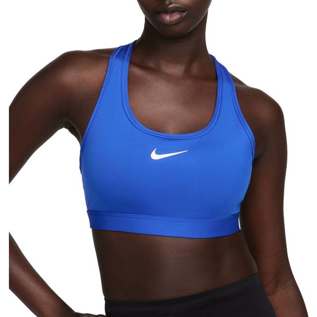 Nike Women's Swoosh Support Padded Sports Bra in Blue, DX6821-480