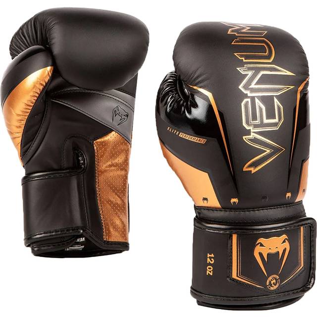 Venum Elite Boxing Gloves Black/Bronze 16oz • Preise »