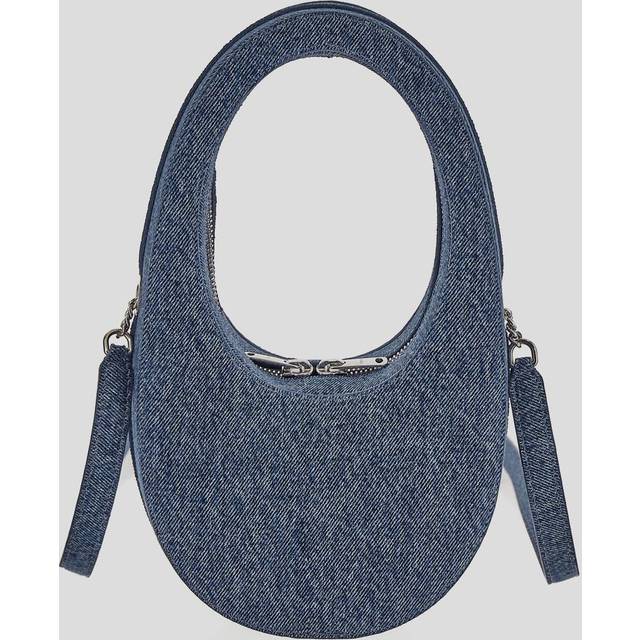 Coperni Blue Denim Mini Heart Tote