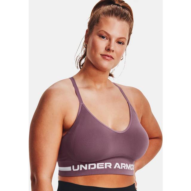 Under Armour Women's Seamless Low Long Sports Bra Misty Purple • Price »