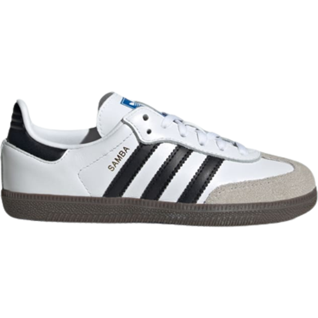 Adidas Kid's Samba OG - Cloud White/Core Black/Gum • Price »