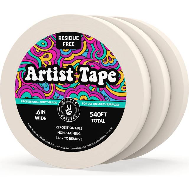 3 pack artist tape white artists tape masking for drafting art watercolor •  Price »