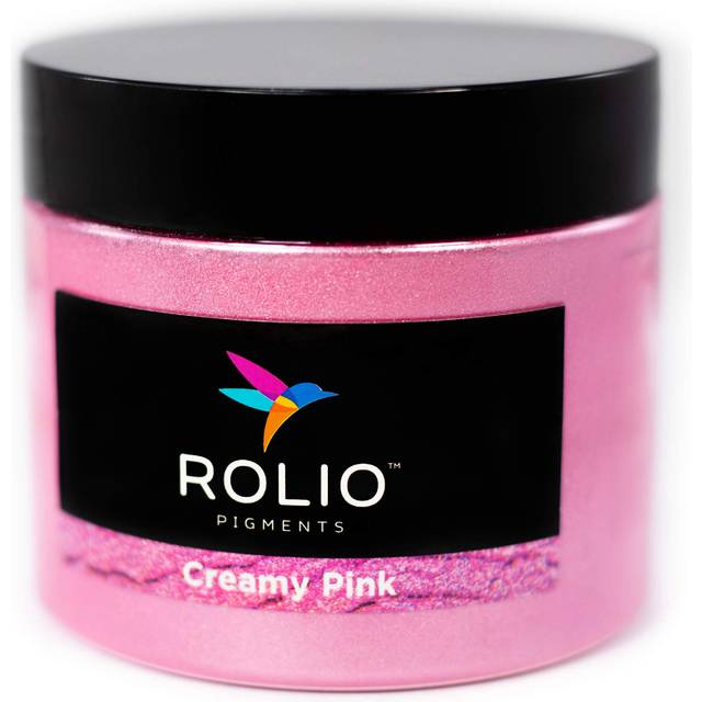 Rolio mica powder creamy pink 50g for epoxy resin, candle, cosmetic making  • Price »