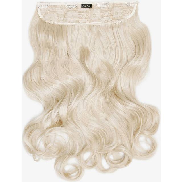 Lullabellz Thick Curly Clip In Hair Extensions 20 inch Bleach Blonde