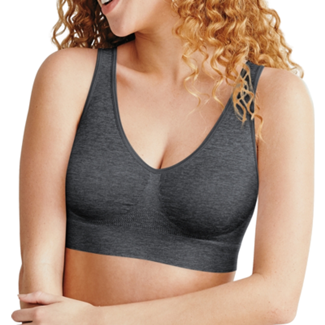 Hanes Women's Comfort Flex Fit Bralette Bra - Gravel Grey Heather • Price »