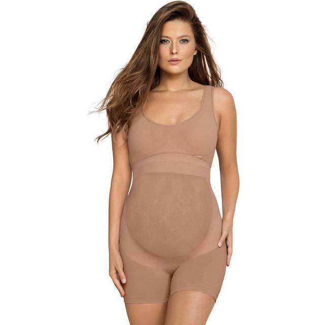 Leonisa Seamless Maternity Support Panty Soft Natural