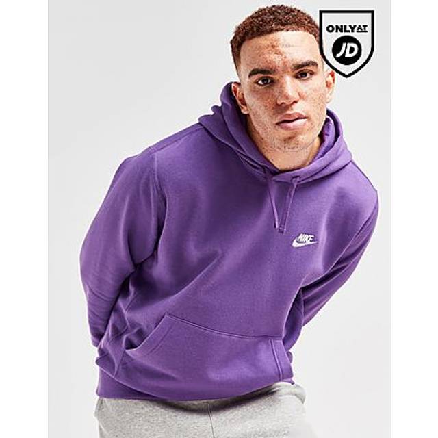 Nike Men's Sportswear Club Fleece Pullover Hoodie Purple Cosmos