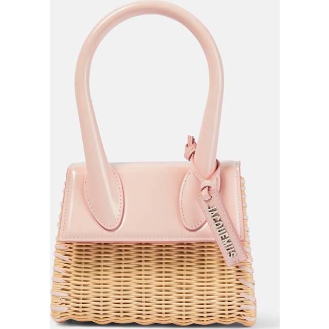 Jacquemus Le Chiquito Moyen Osier tote bag pink One size fits all