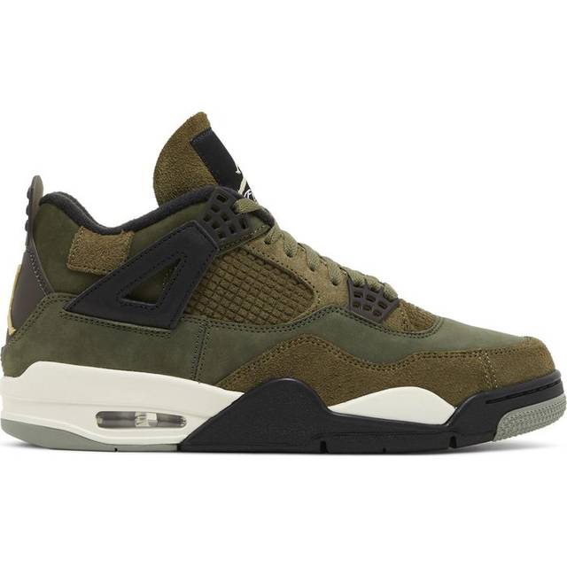 Nike Air Jordan 4 Retro SE Craft GS - Medium Olive/Pale  Vanilla/Khaki/Black/Sail