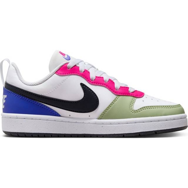 Nike Kids\' » Low Obsidian-Fierce Pink • Recraft White/Dark Price Borough Court Shoes