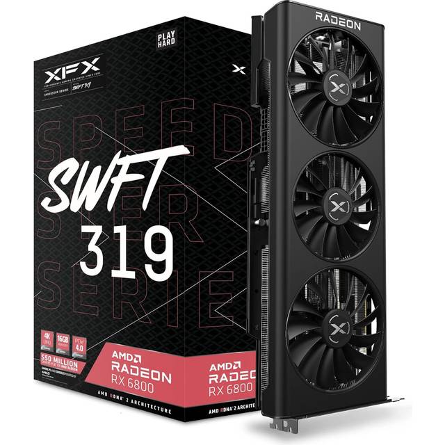 XFX Radeon RX 6800 Speedster SWFT319 Core HDMI 3xDP 16GB