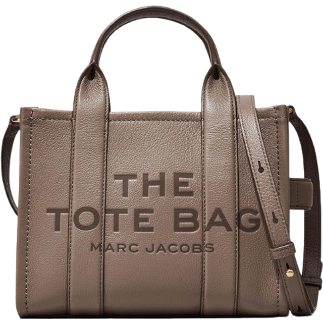 Marc Jacobs The Leather Medium Tote Bag - Cement • Price »