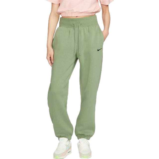 Nike Sportswear Phoenix Fleece Women's High Waisted Oversized Sweatpants -  Oil Green/Black