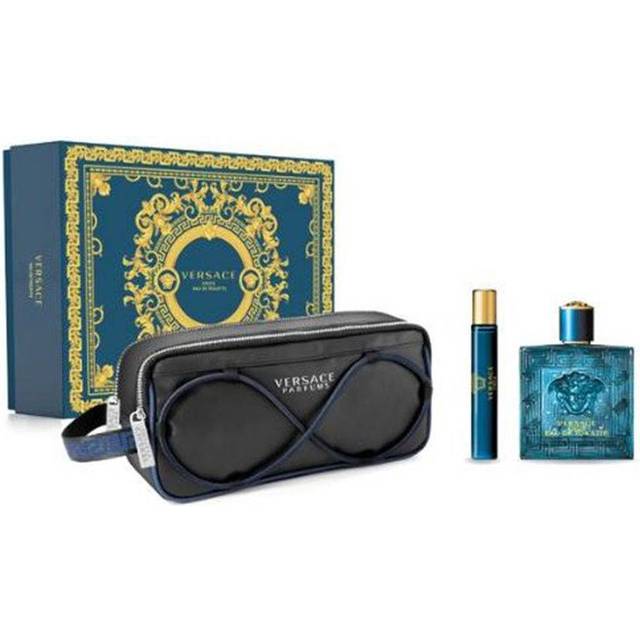 Versace Eros Gift Set EdT 100ml + EdT 10ml + Toilet Bag • Price »