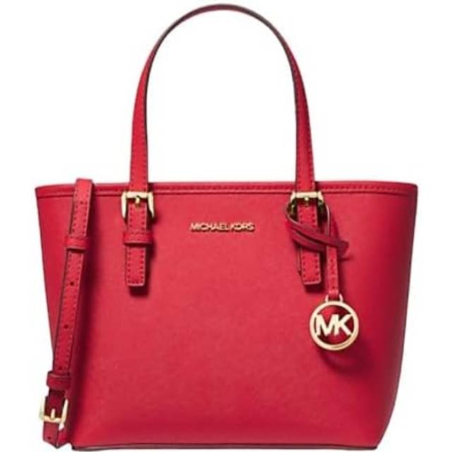 Bright red deals michael kors purse