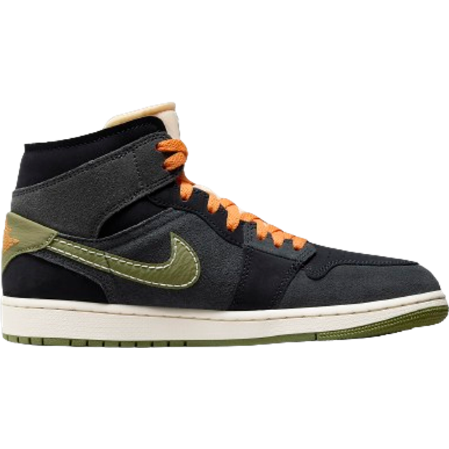 Nike Air Jordan 1 Mid SE Craft M - Anthracite/Black/Bright Mandarin/Sky J  Light Olive • Price »