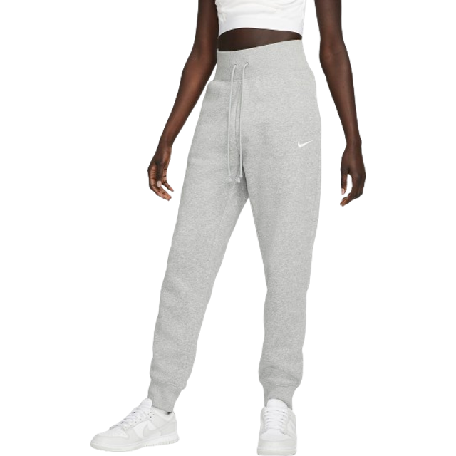 High-waisted joggers - Light grey - Ladies