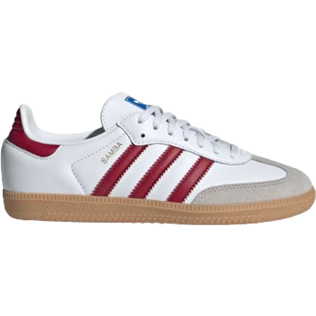 Adidas Junior Samba OG - Cloud White/Collegiate Burgundy/Gum • Price